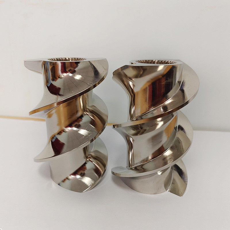 قطر مرکز 92mm مواد سفارشی عنصر پیچ و بشکه برای قطعات ماشین اکسترودر CTE92