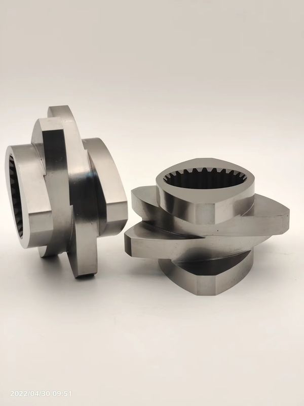 مقاومت در برابر خوردگی دو پیچ اکستروژر عناصر 12mm 600rpm شبکه بلوک لباس مقاوم