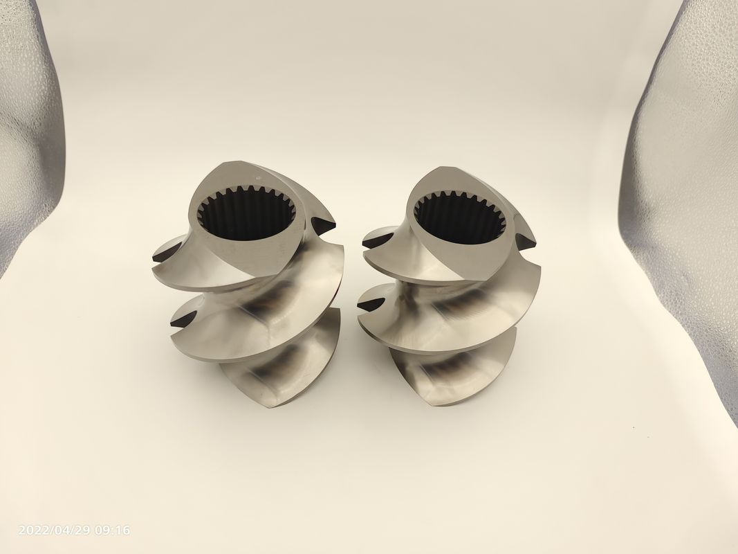 قطعات اکسترودر دو پیچ با کارایی بالا آلیاژ وارد شده WR5 مواد عناصر پیچ