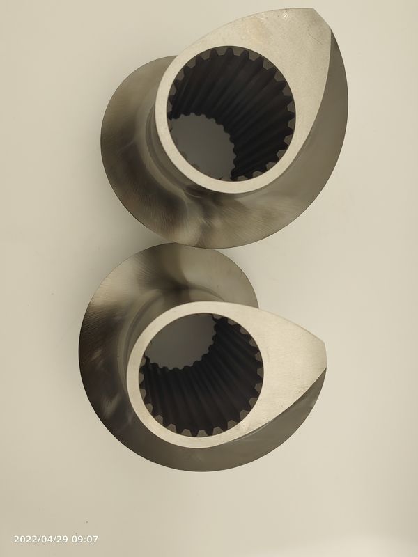 قطعات اکسترودر دو پیچ با کارایی بالا آلیاژ وارد شده WR5 مواد عناصر پیچ