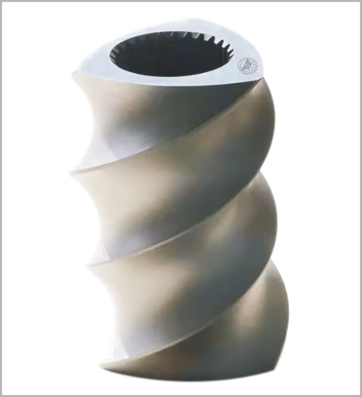 پیچ های ماشین دوقلو سه قلو رنگ فلزی یکپارچگی برش بالا Extruder screw element