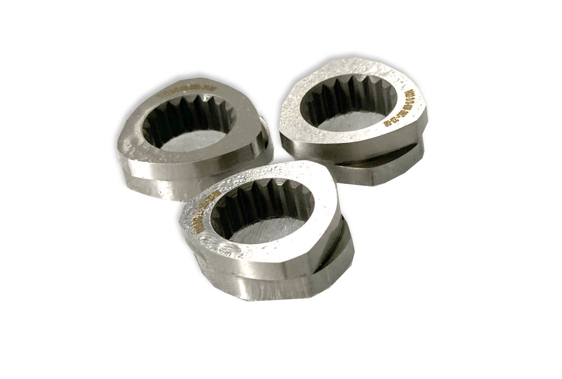 0.05mm Tolerances CTE95 قطعات پیچ برای دو پیچ ماشین اکستروژن در مواد سفارشی