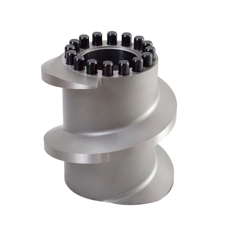 Andritz EX1021 عناصر پیچ برای دستگاه پف کردن غذای حیوانات خانگی اندازه و رنگ فلزی سفارشی