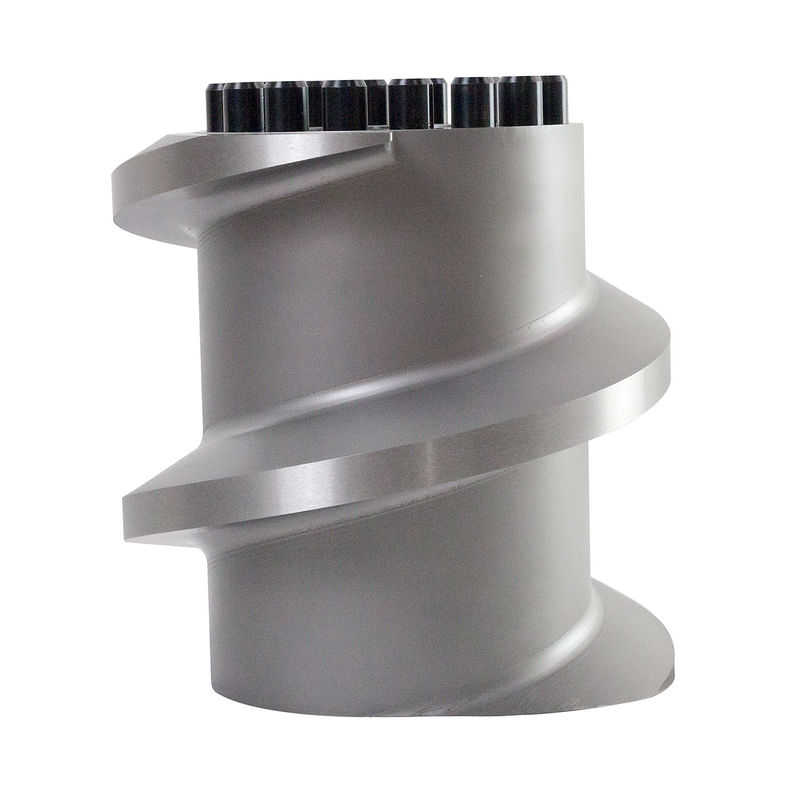 فولاد ضد زنگ Andritz EX1250 عناصر پیچ برای دستگاه پف کردن مواد غذایی حیوانات خانگی 150mm قطر داخلی