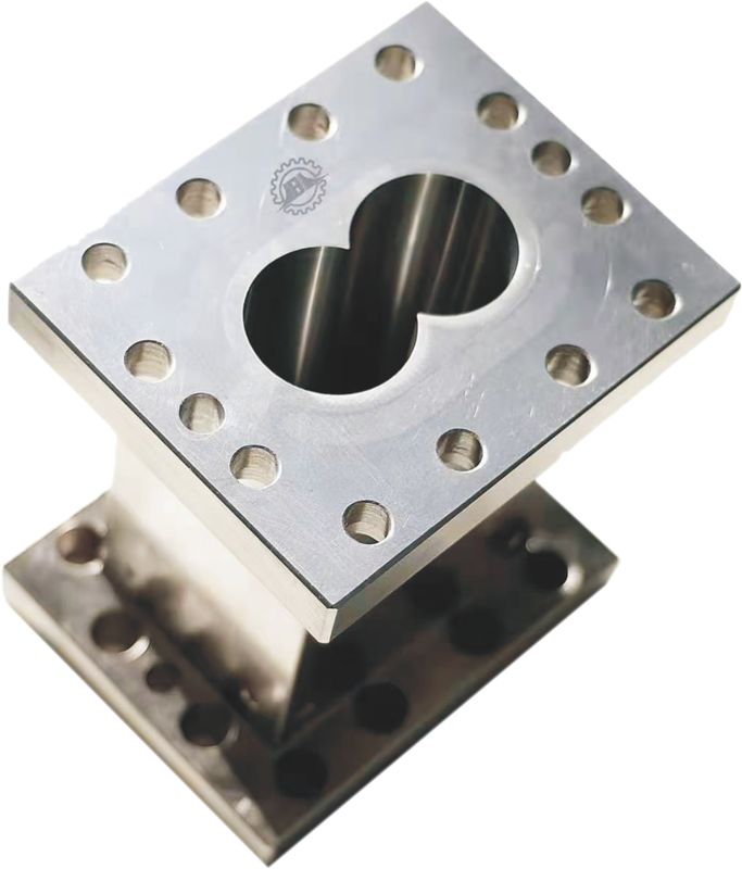 38CrMoAla بشکه دو پیچ اکسترودر برای اکستروژن پلاستیک آینه پایان قطعات اکسترودر پلاستیکی