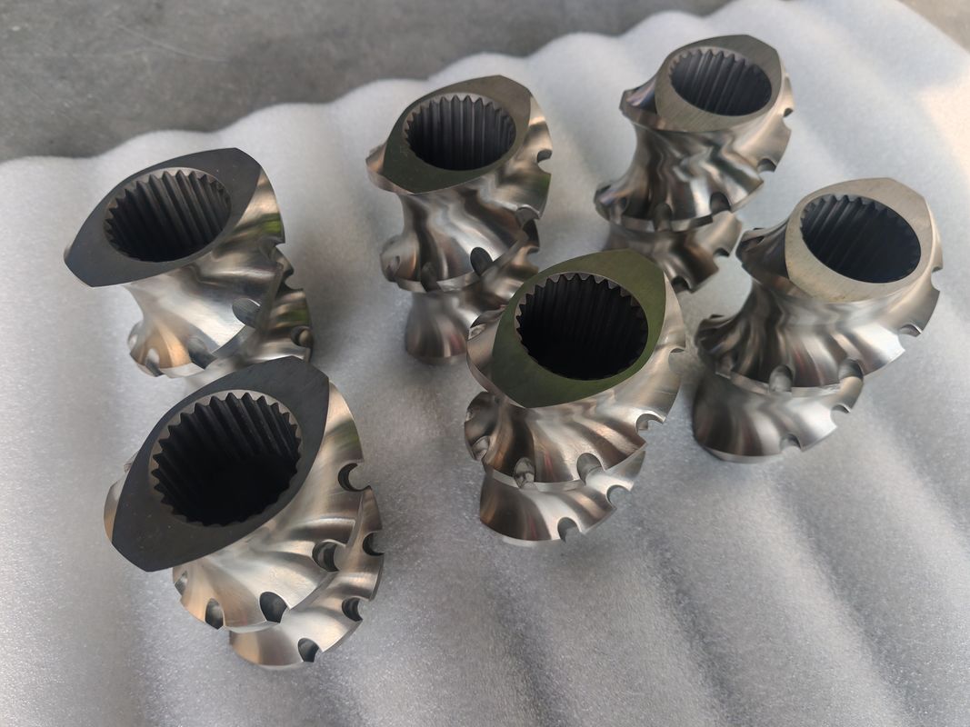 دستگاه اکسترودر دو مارپیچ عناصر پیچ برتر اختلاط و انتقال برای نتایج دقیق