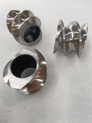 500kg/H - 1200kg/H دو پیچ اکسترودر عناصر عنصر پیچ ISO90001 برای Extruders حالت