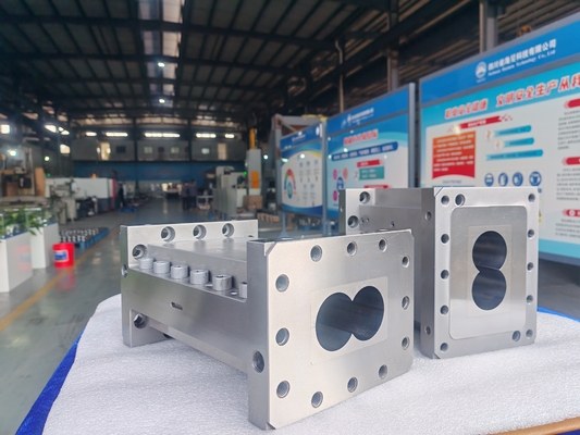 بشکه های ترکیبی برای دستگاه اکسترودر دو مارپیچ پلاستیکی PP PVC PA PE