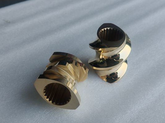 STS 50  بشکه دستگاه اکسترودر دو مارپیچ پلاستیکی با سیستم خنک کننده بشکه باز