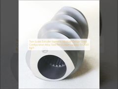 طراحی مدولار المان های اکسترودر دو مارپیچ، پیکربندی پیچ فولاد آلیاژی برای ظرفیت خروجی 50-2000 کیلوگرم در ساعت